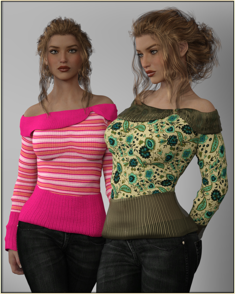 Faxhion - Off Shoulder Sweater by N/A