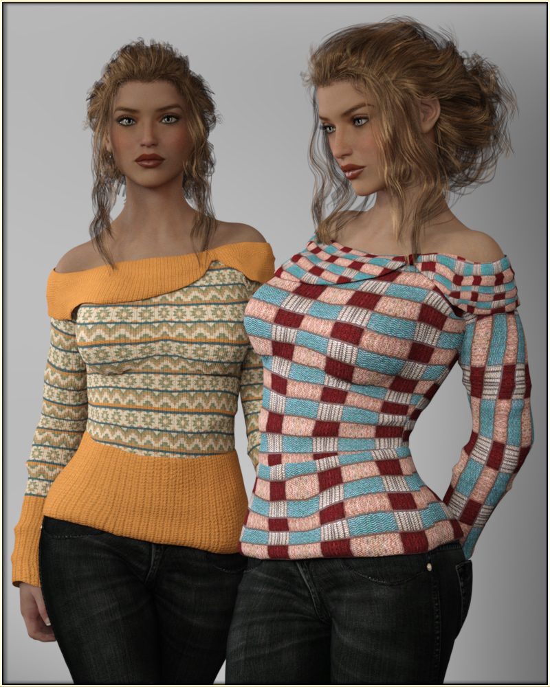 Faxhion - Off Shoulder Sweater by N/A