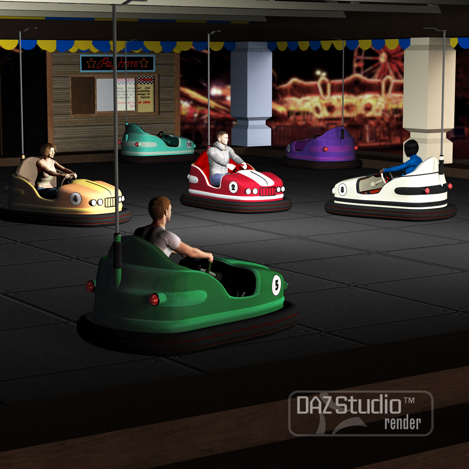 Otis Carnival Fun Fair Dodgem Cars by N/A