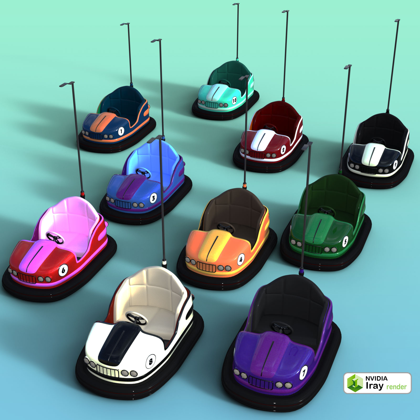 Otis Carnival Fun Fair Dodgem Cars by N/A