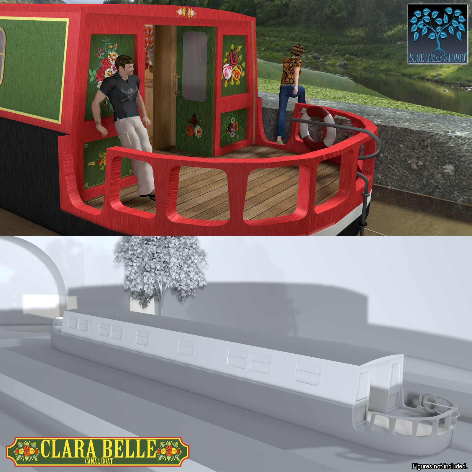 Clara Belle Canal Boat by N/A