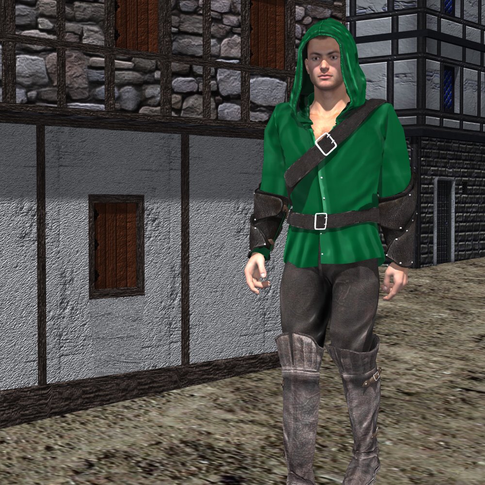 Medieval Archer (M4) (for Poser) by N/A