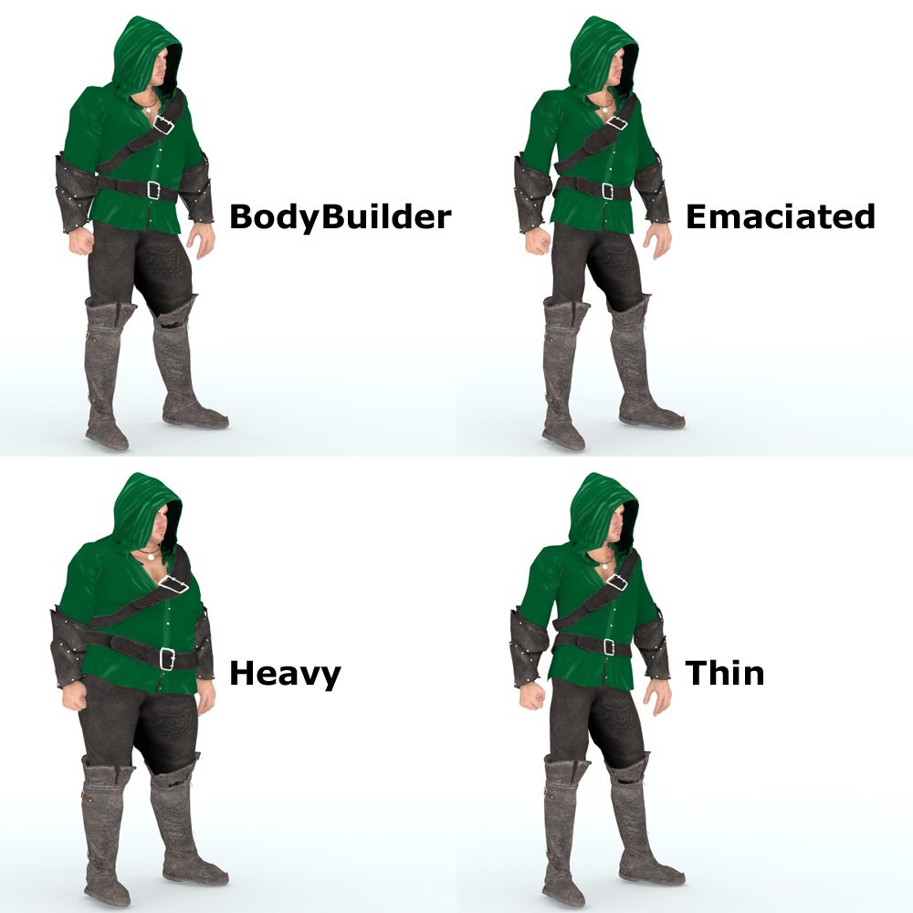Medieval Archer (M4) (for Poser) by N/A