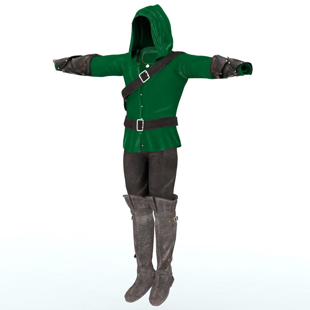 Medieval Archer (M4) (for Poser) by N/A