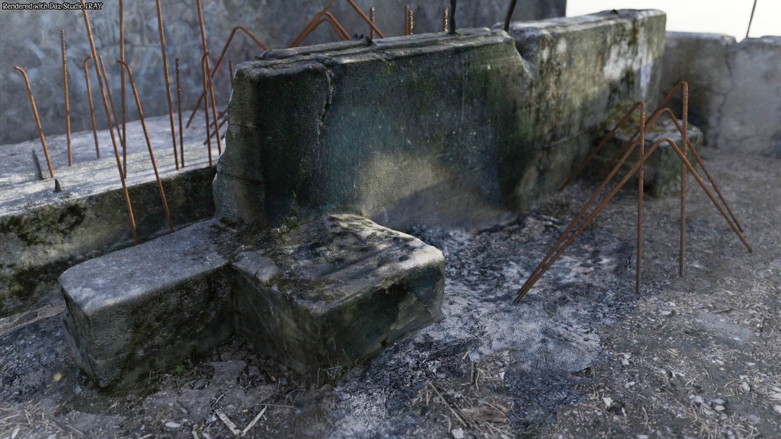 3d Scenery: Forgotten Concrete by N/A