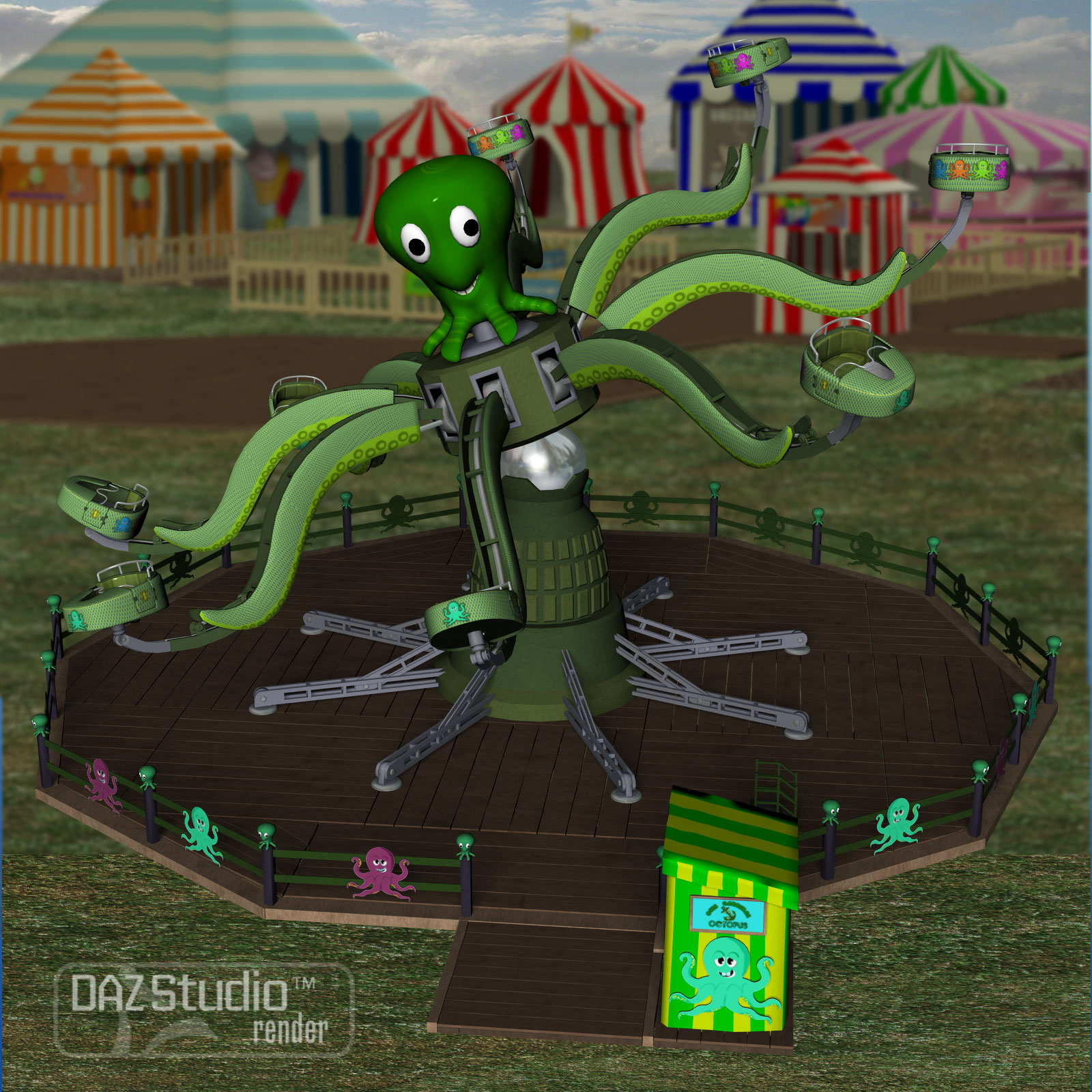 Otis Carnival Fun Octopus Ride by N/A