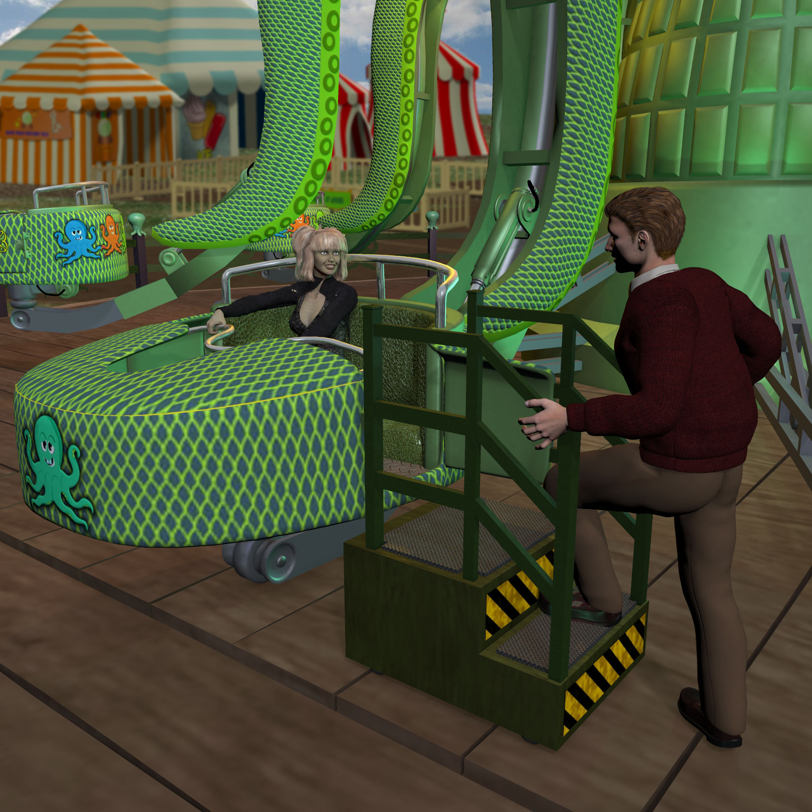 Otis Carnival Fun Octopus Ride by N/A