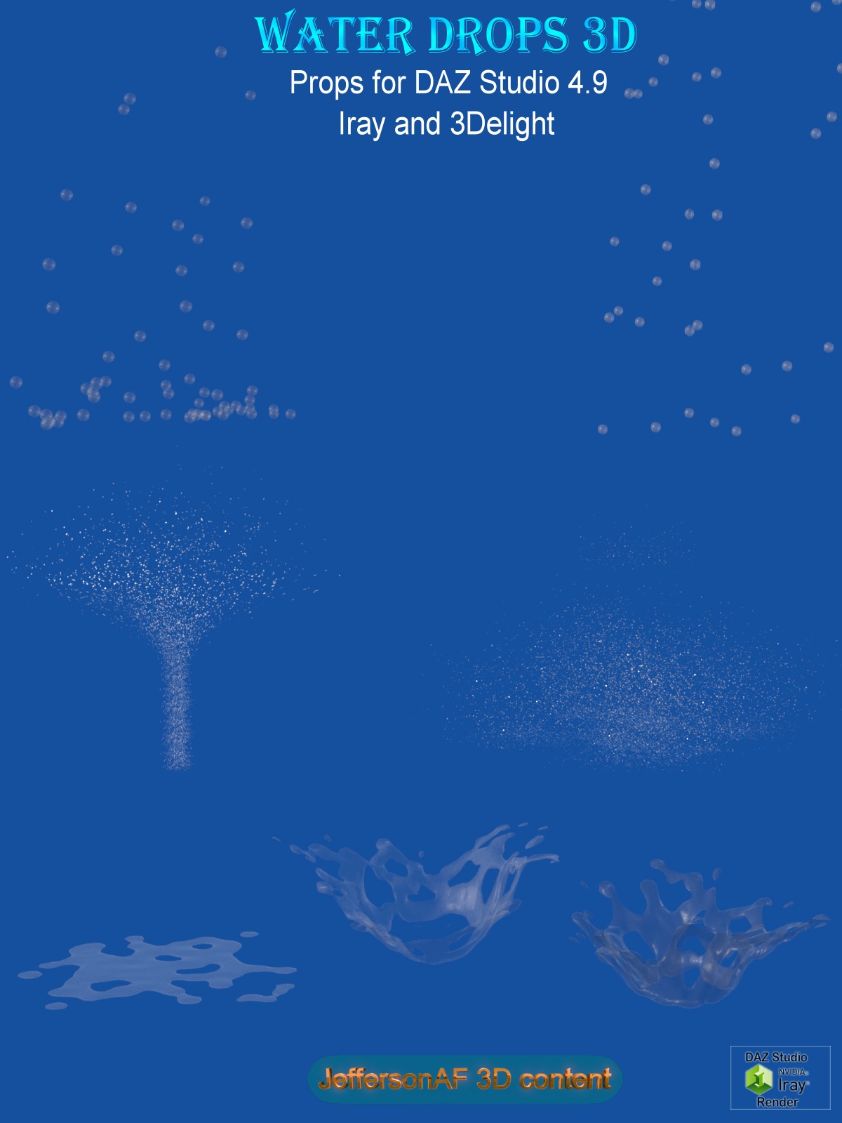 Water drops 3D by N/A