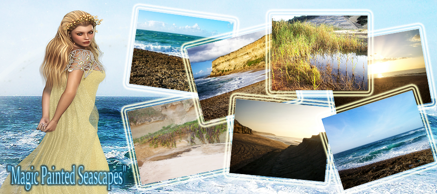 Magic Painted Seascapes- Backgrounds by N/A