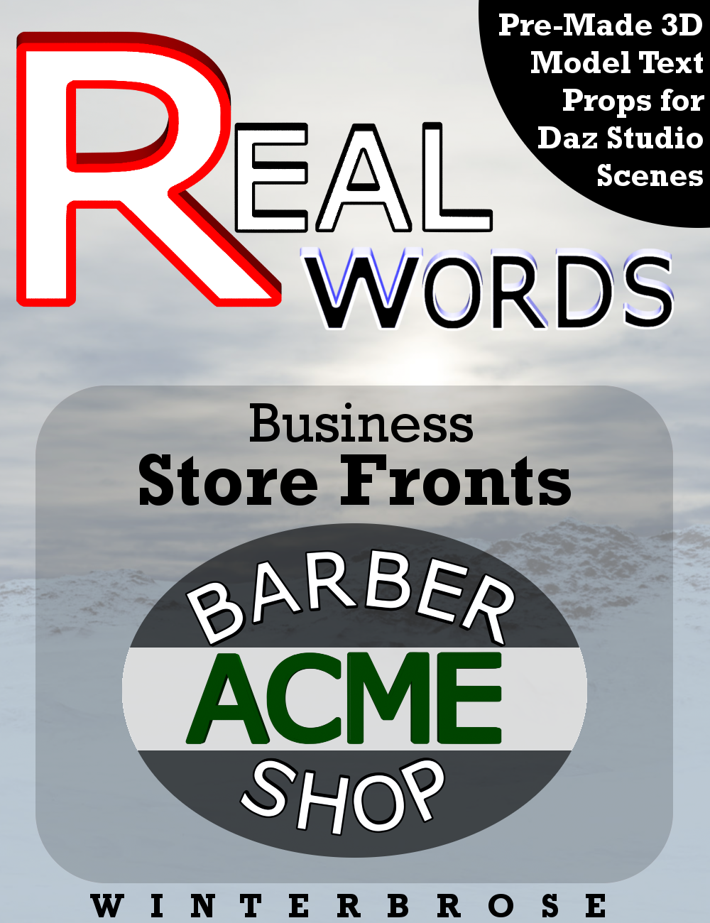REAL-WORDS: Business Storefronts for Daz Studio by N/A
