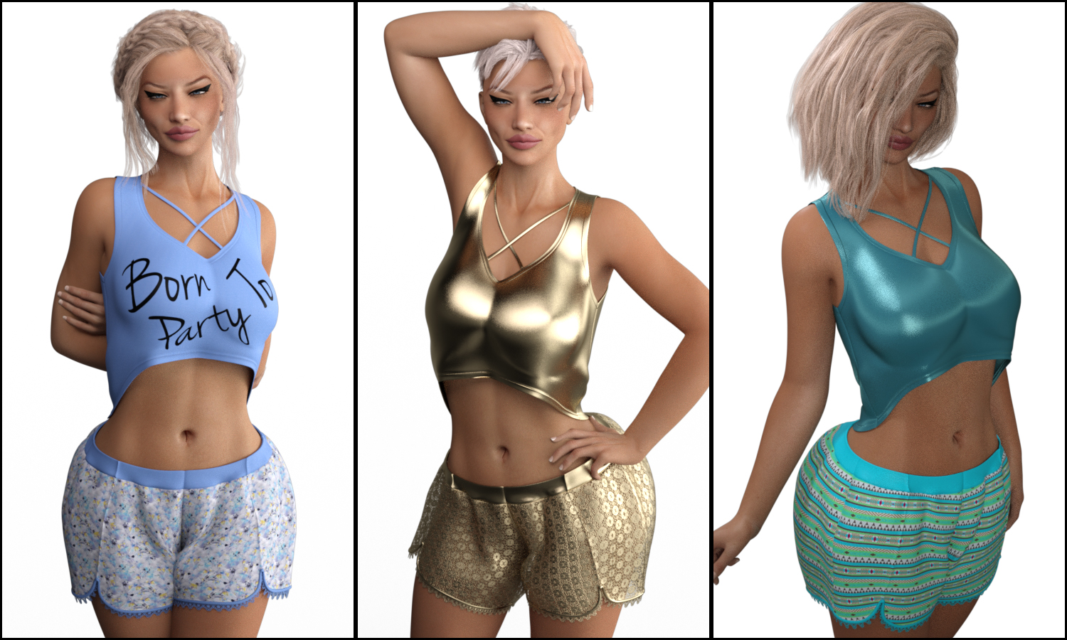 VERSUS - Fashion Blizz Solstice Outfit for Genesis 3 Female(s) by N/A