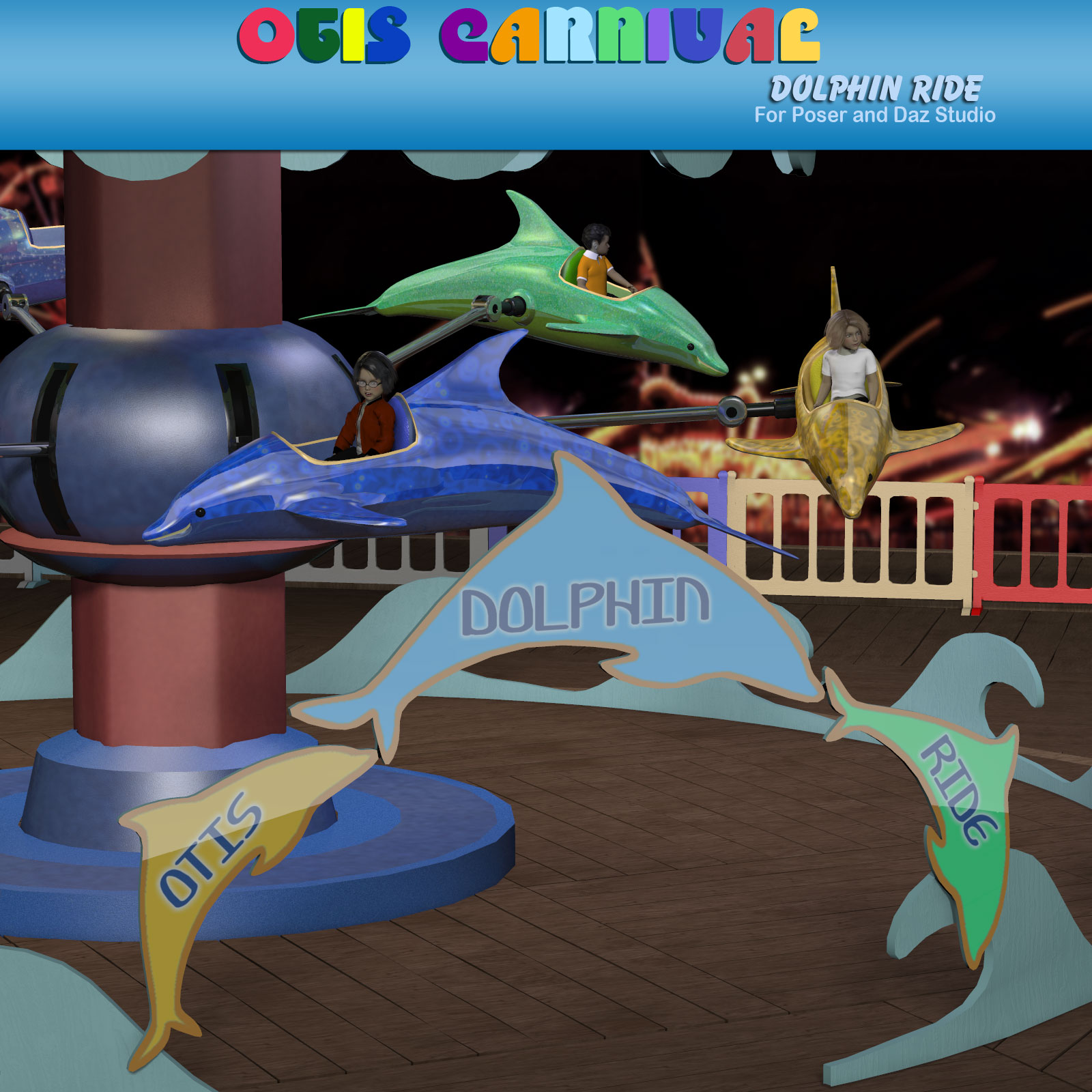 Otis Carnival Fun Fair Dolphin Ride by N/A