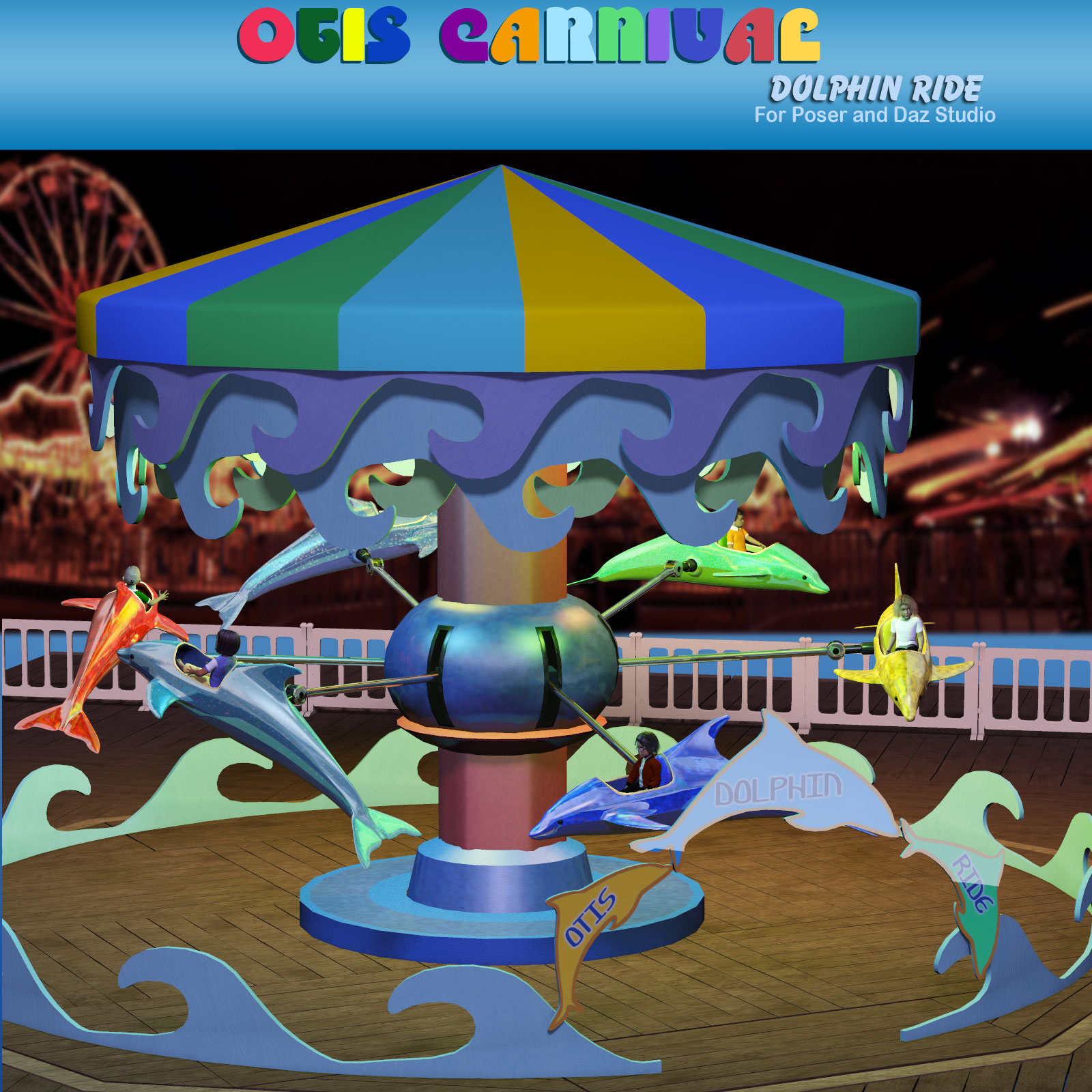 Otis Carnival Fun Fair Dolphin Ride by N/A