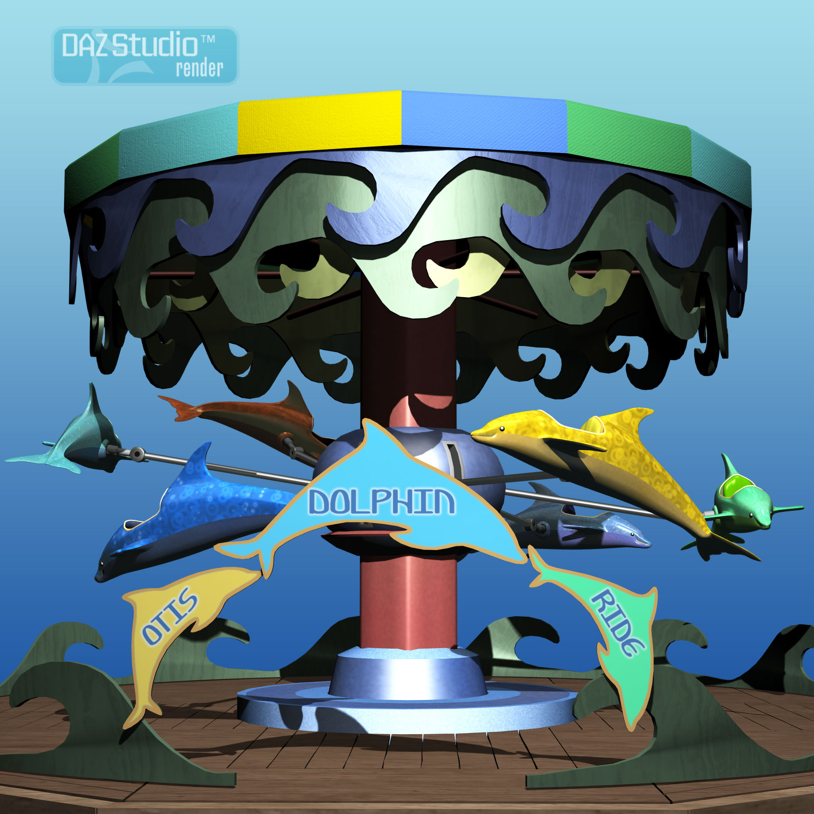Otis Carnival Fun Fair Dolphin Ride by N/A