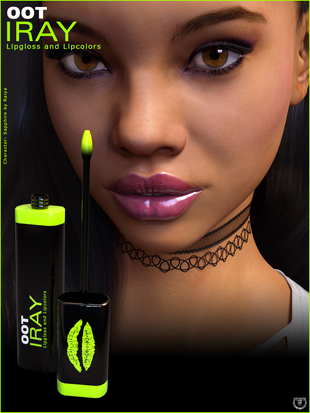 Iray Lipgloss and Lipcolors for Genesis 3 Female(s) by N/A
