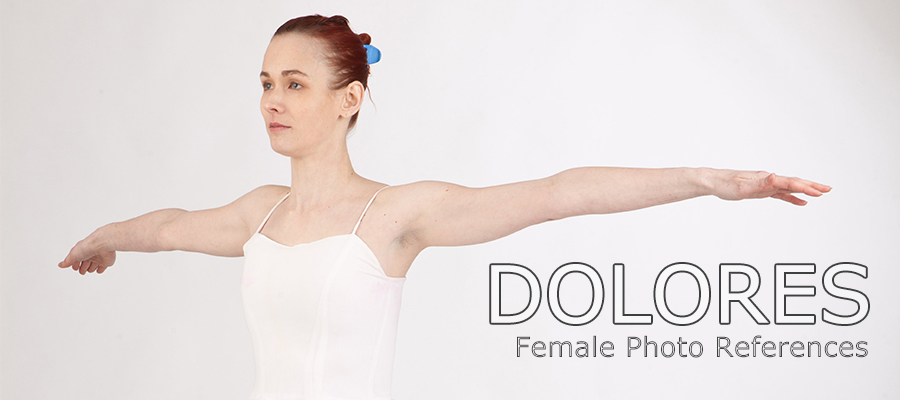 Dolores: Nude Female Full Figure Photo References by N/A