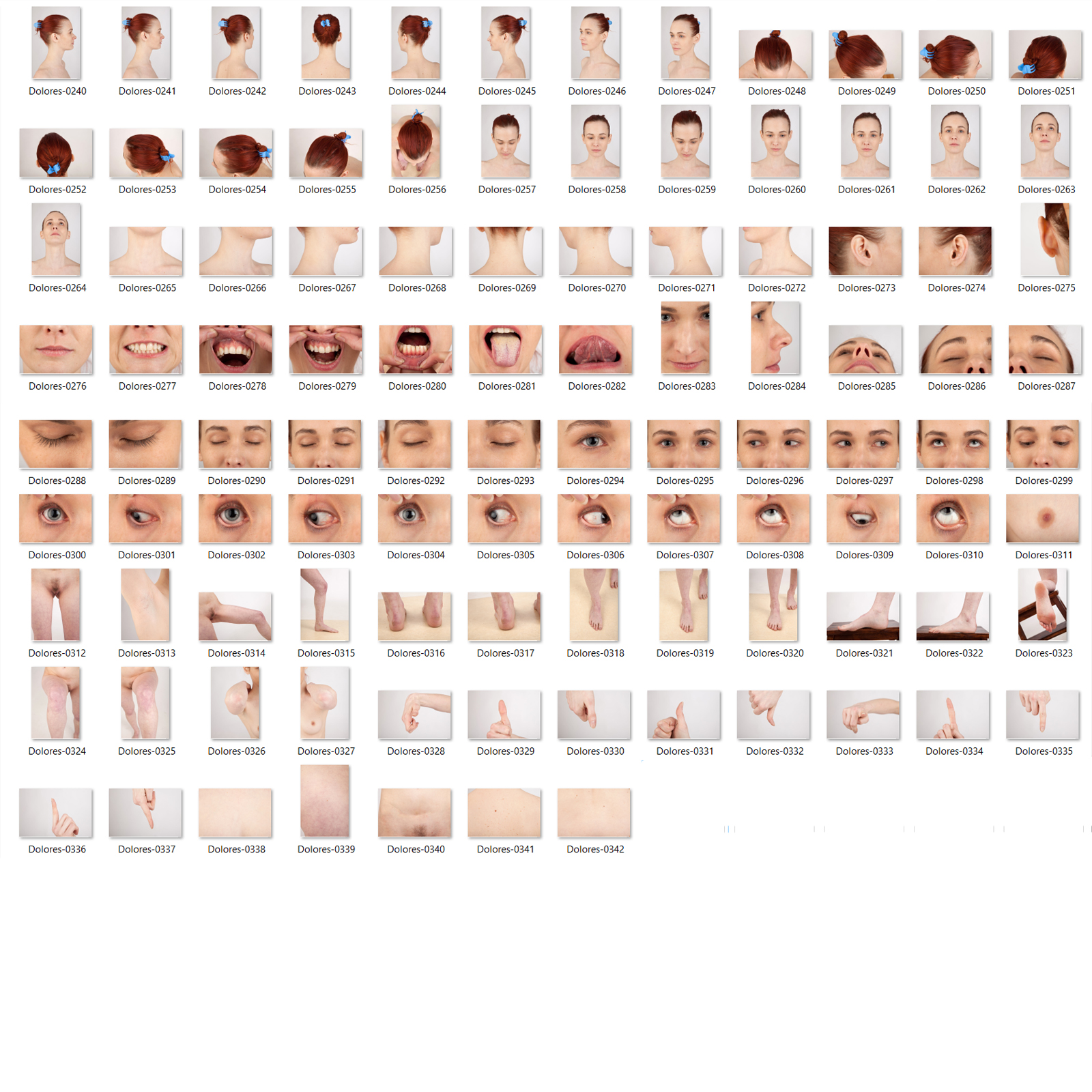 Dolores: Nude Female Full Figure Photo References by N/A