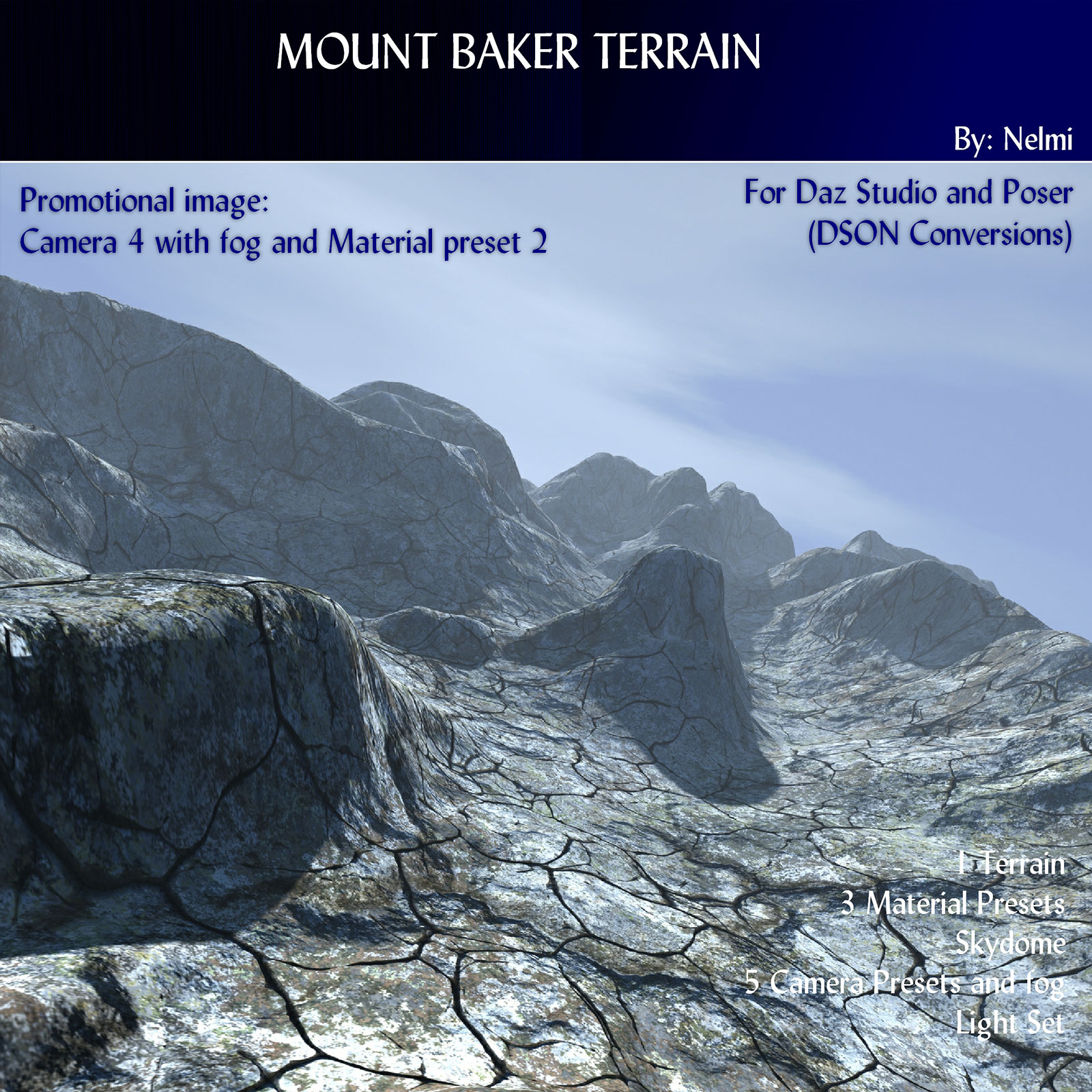 Mount Baker - Terrain for Daz Studio and Poser by N/A