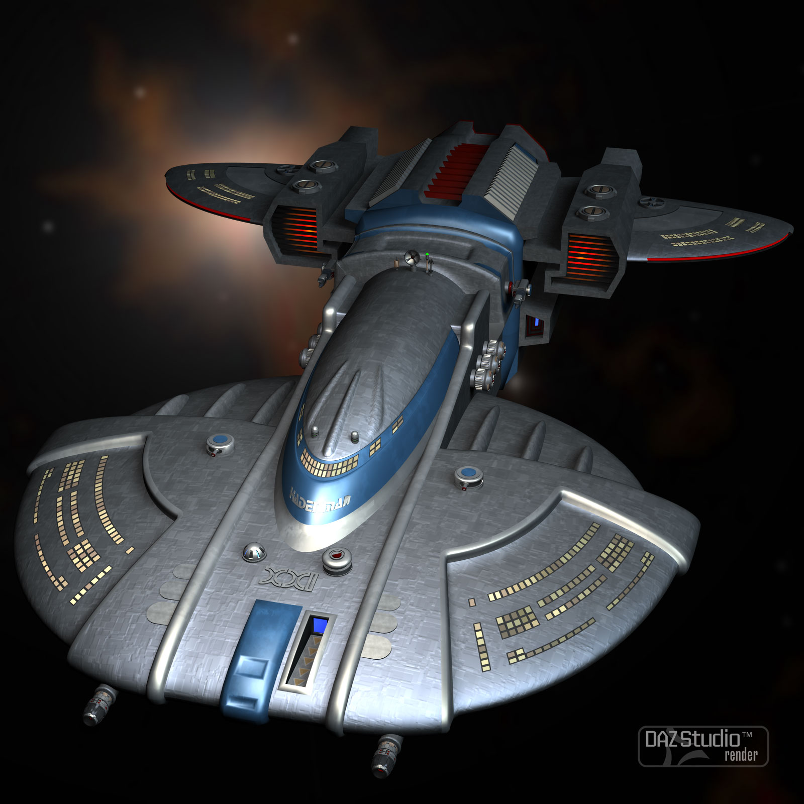 Sci-Fi Craft Hadenman Cruiser by N/A