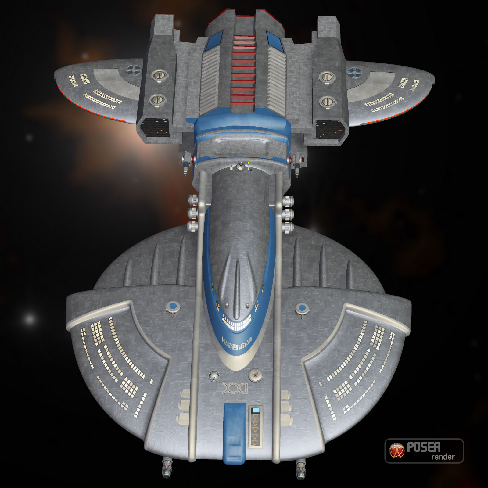Sci-Fi Craft Hadenman Cruiser by N/A