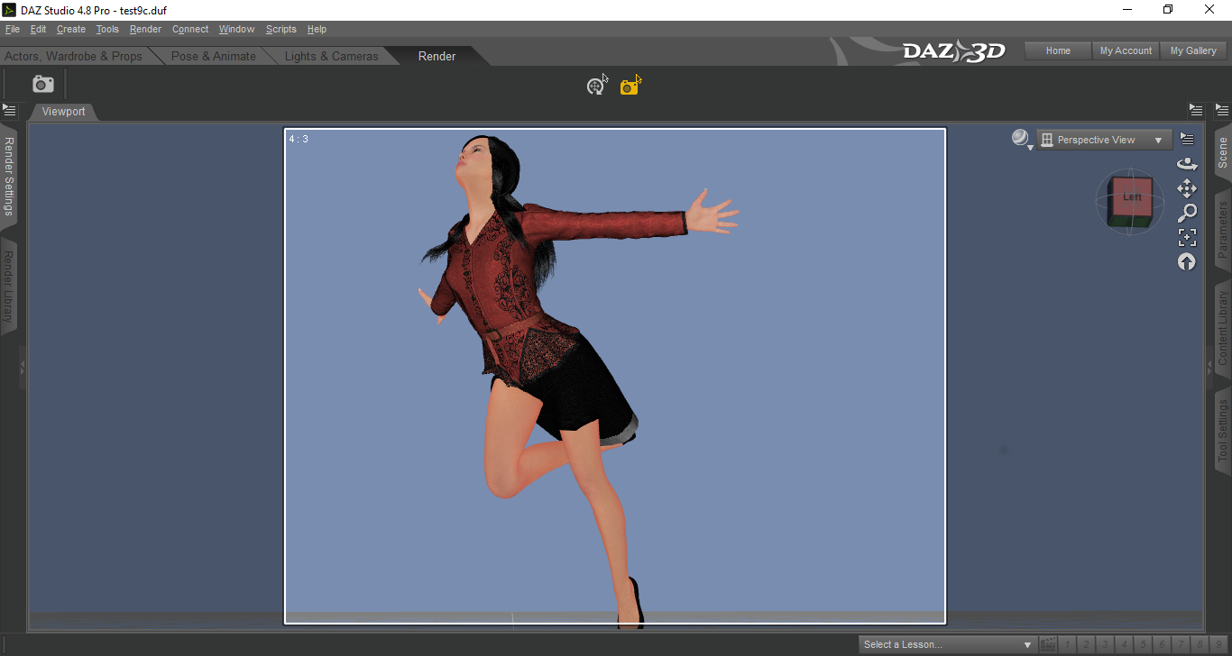 Daz Studio bridge for VWD Cloth and Hair by N/A