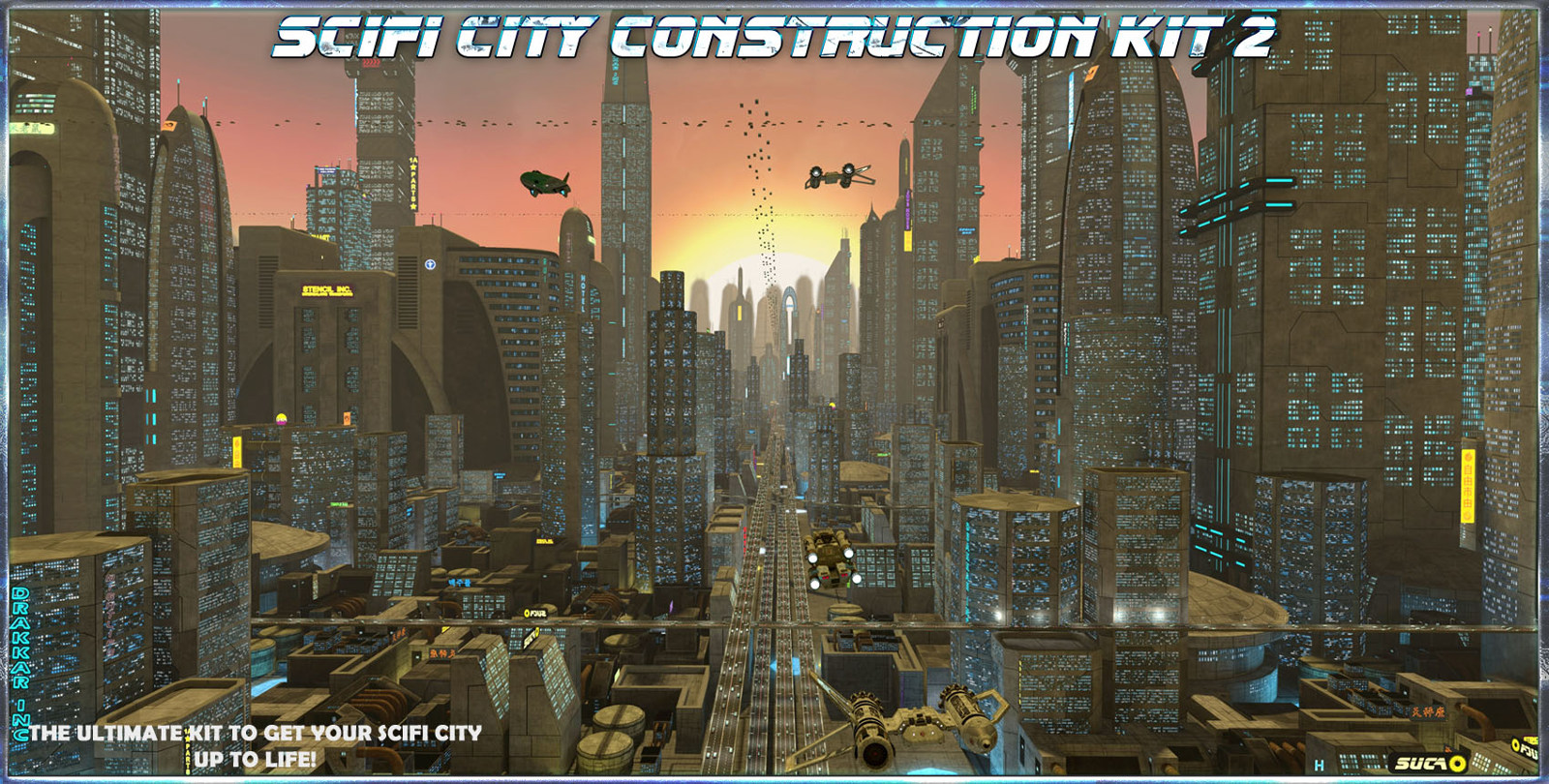 SciFi City Construction Set 2 by N/A