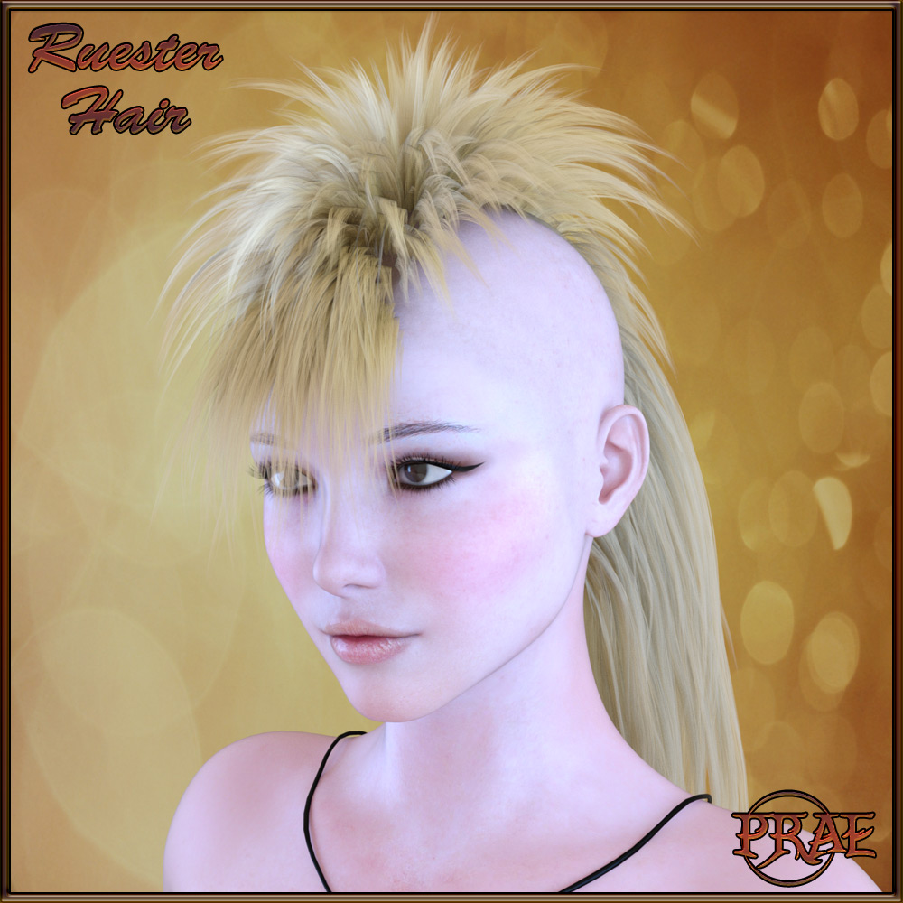 Prae-Ruester Hair For Genesis 3 by N/A