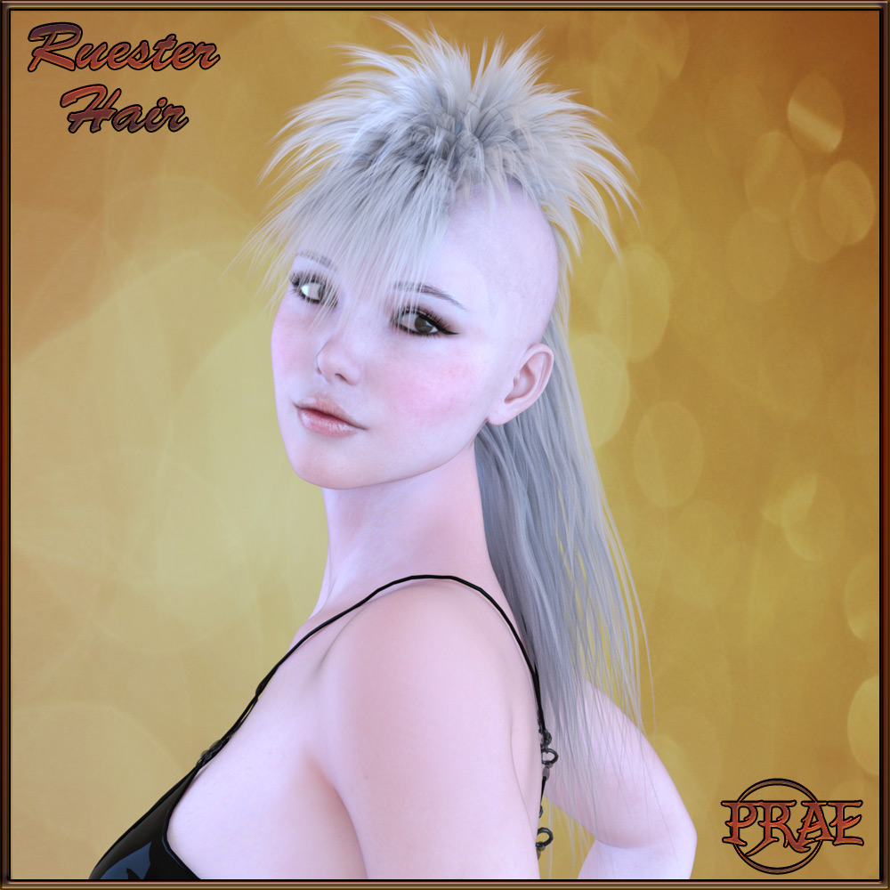 Prae-Ruester Hair For Genesis 3 by N/A