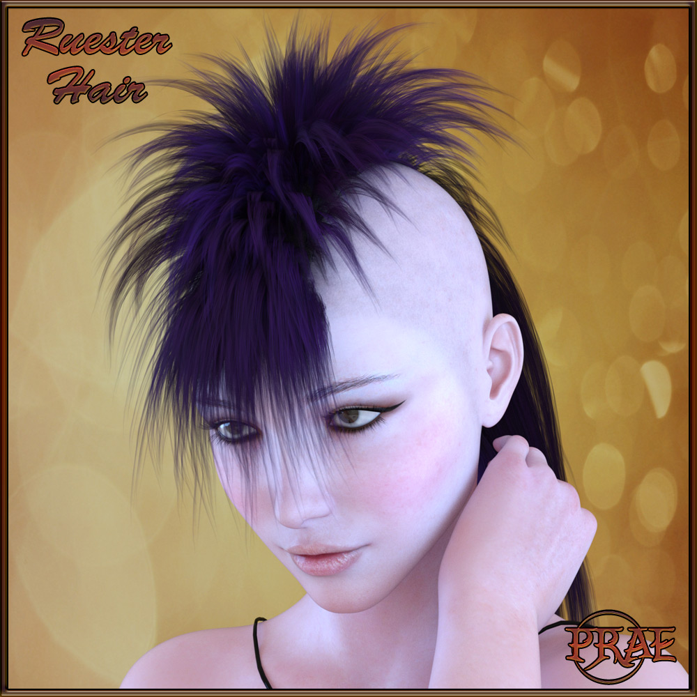 Prae-Ruester Hair For Genesis 3 by N/A