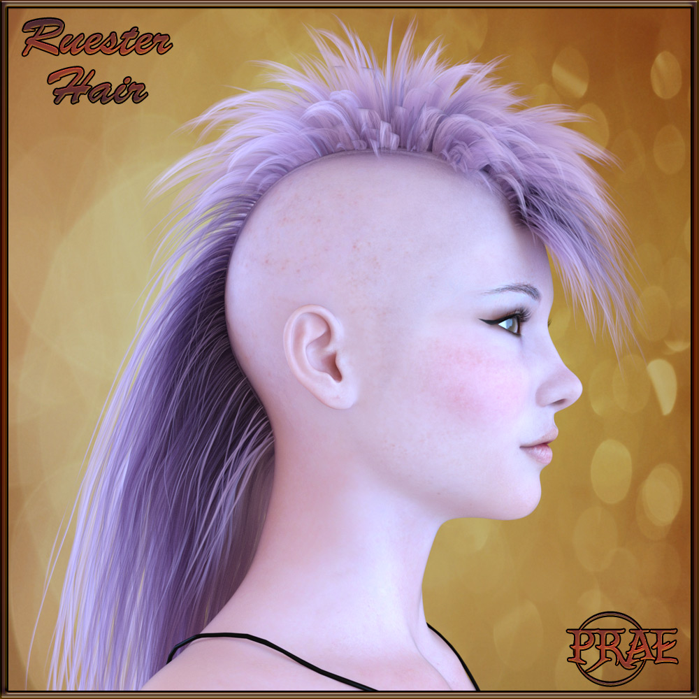 Prae-Ruester Hair For Genesis 3 by N/A