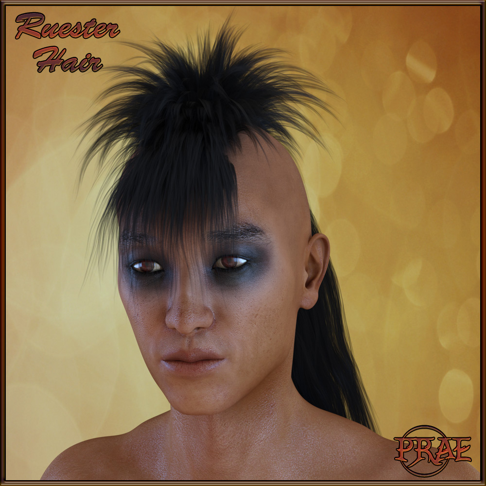 Prae-Ruester Hair For Genesis 3 by N/A