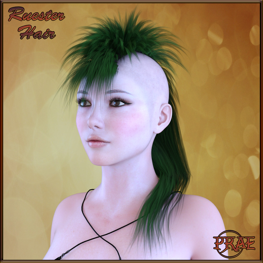 Prae-Ruester Hair For Genesis 3 by N/A