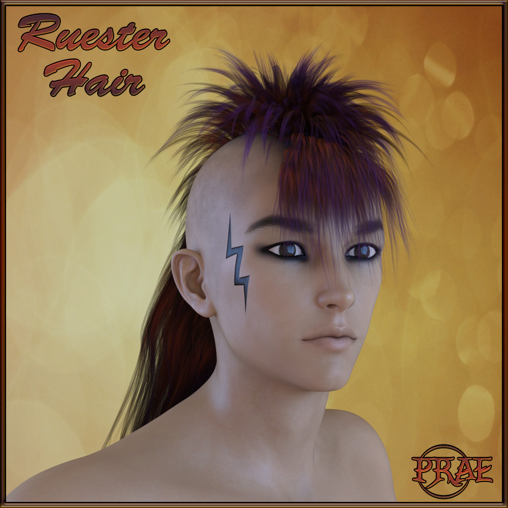 Prae-Ruester Hair For Genesis 3 by N/A