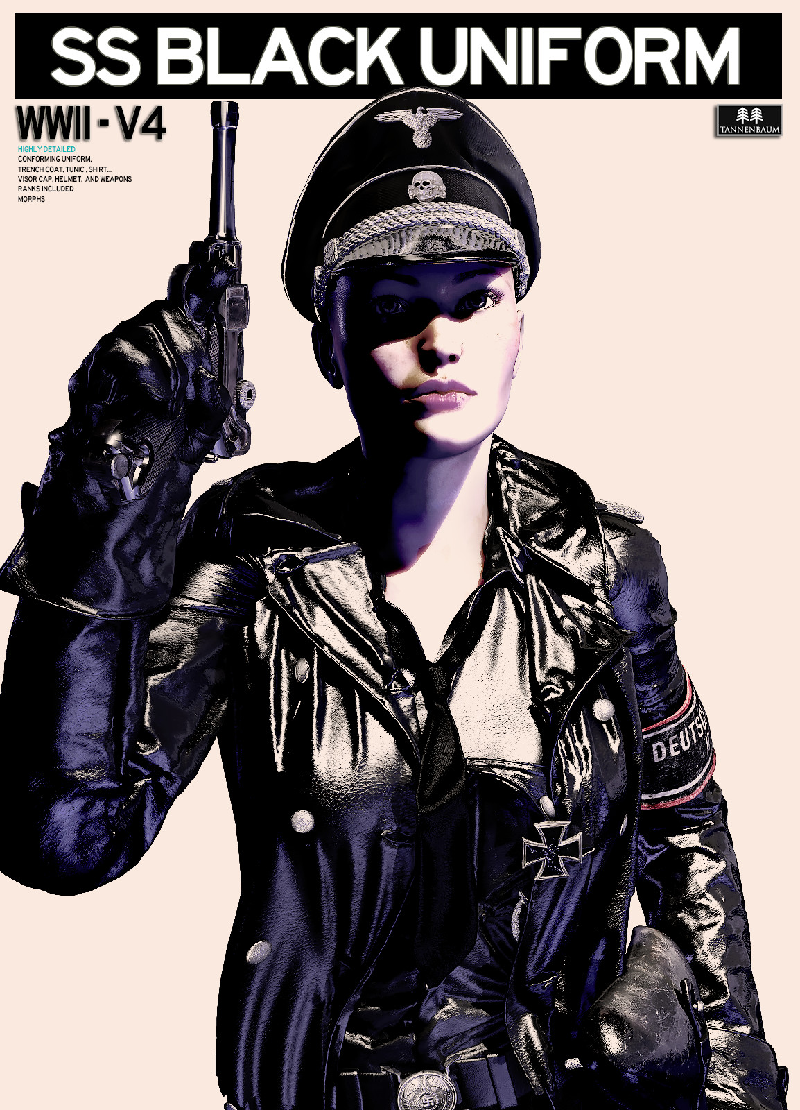 German SS Black Uniform V4 by N/A