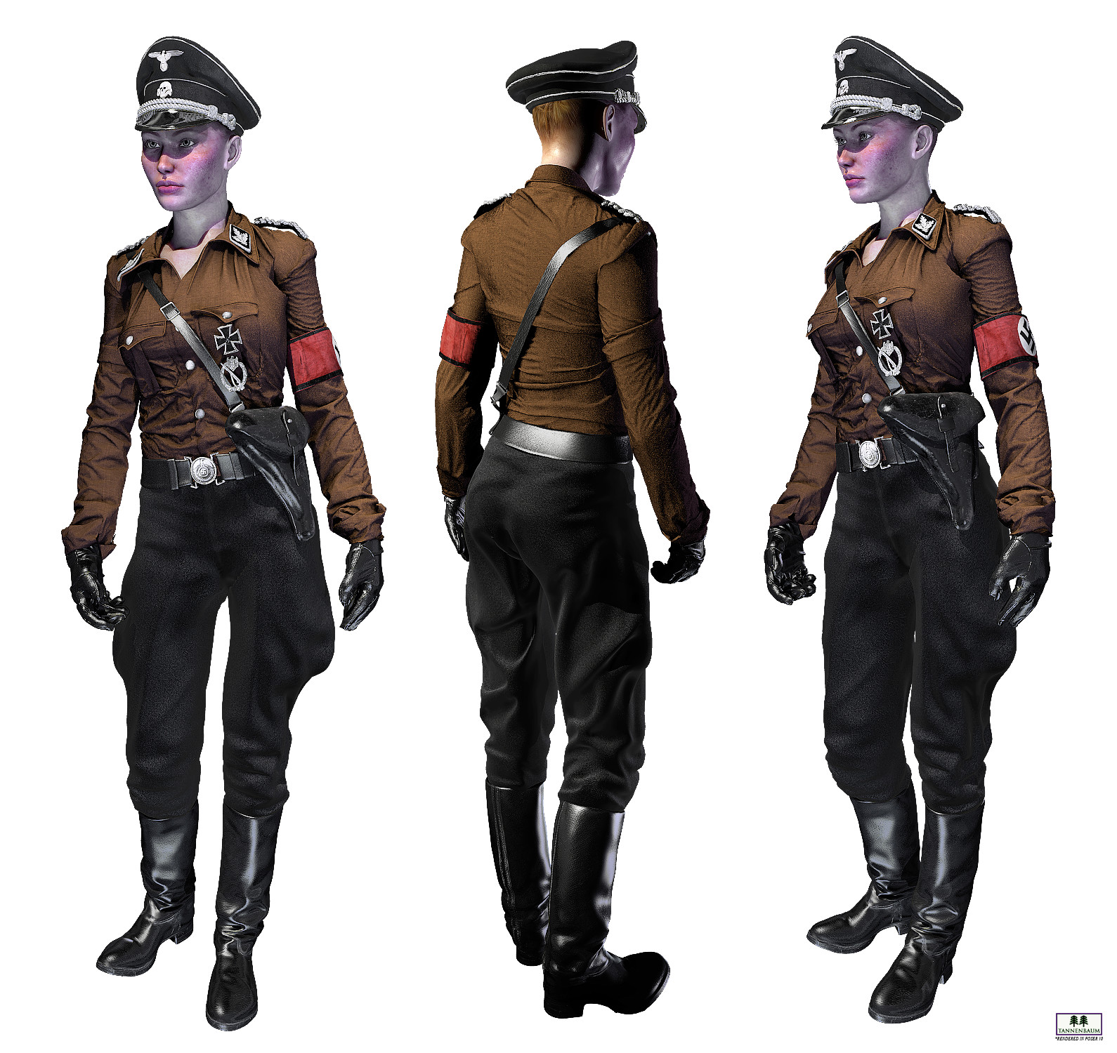 German SS Black Uniform V4 by N/A