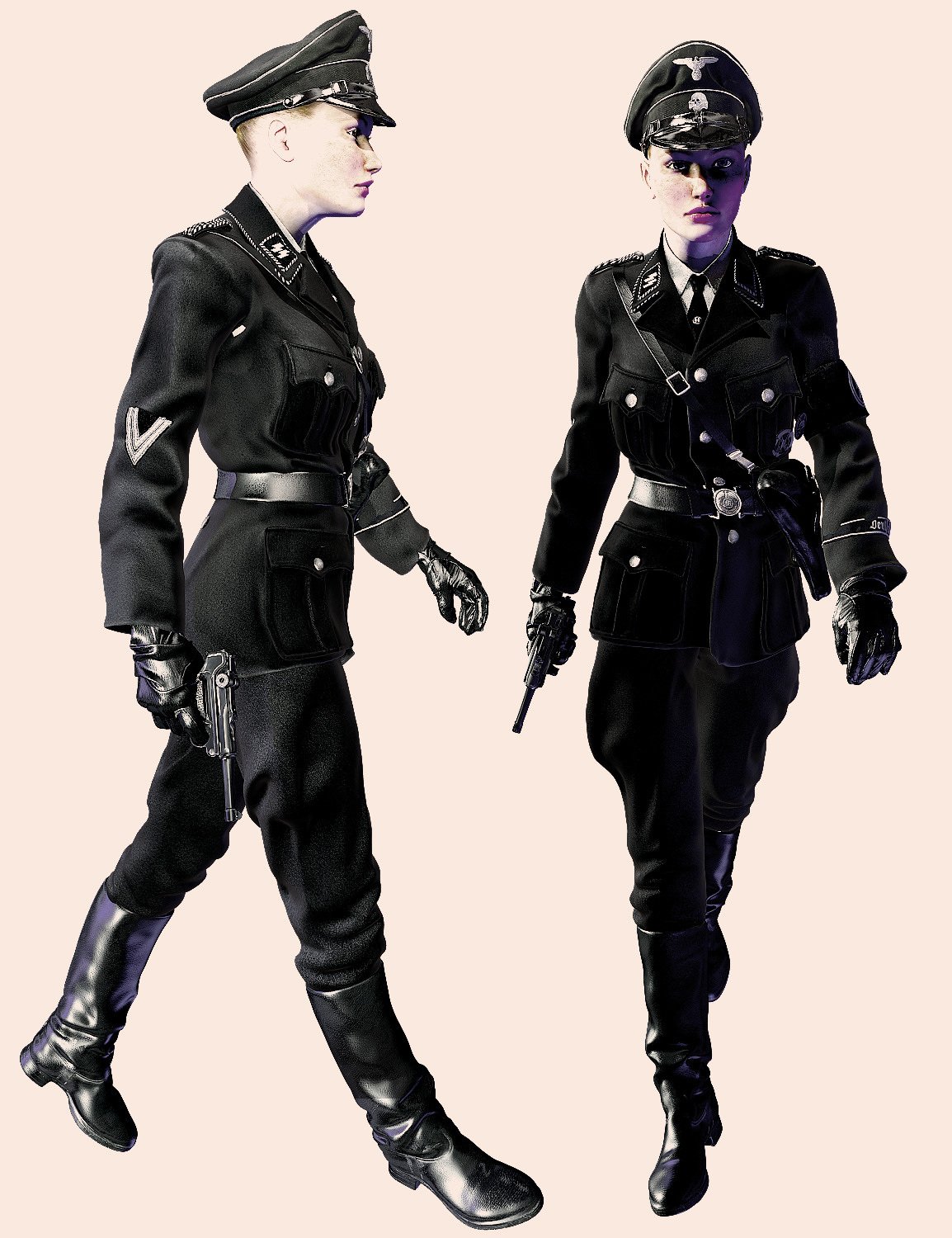German SS Black Uniform V4 by N/A
