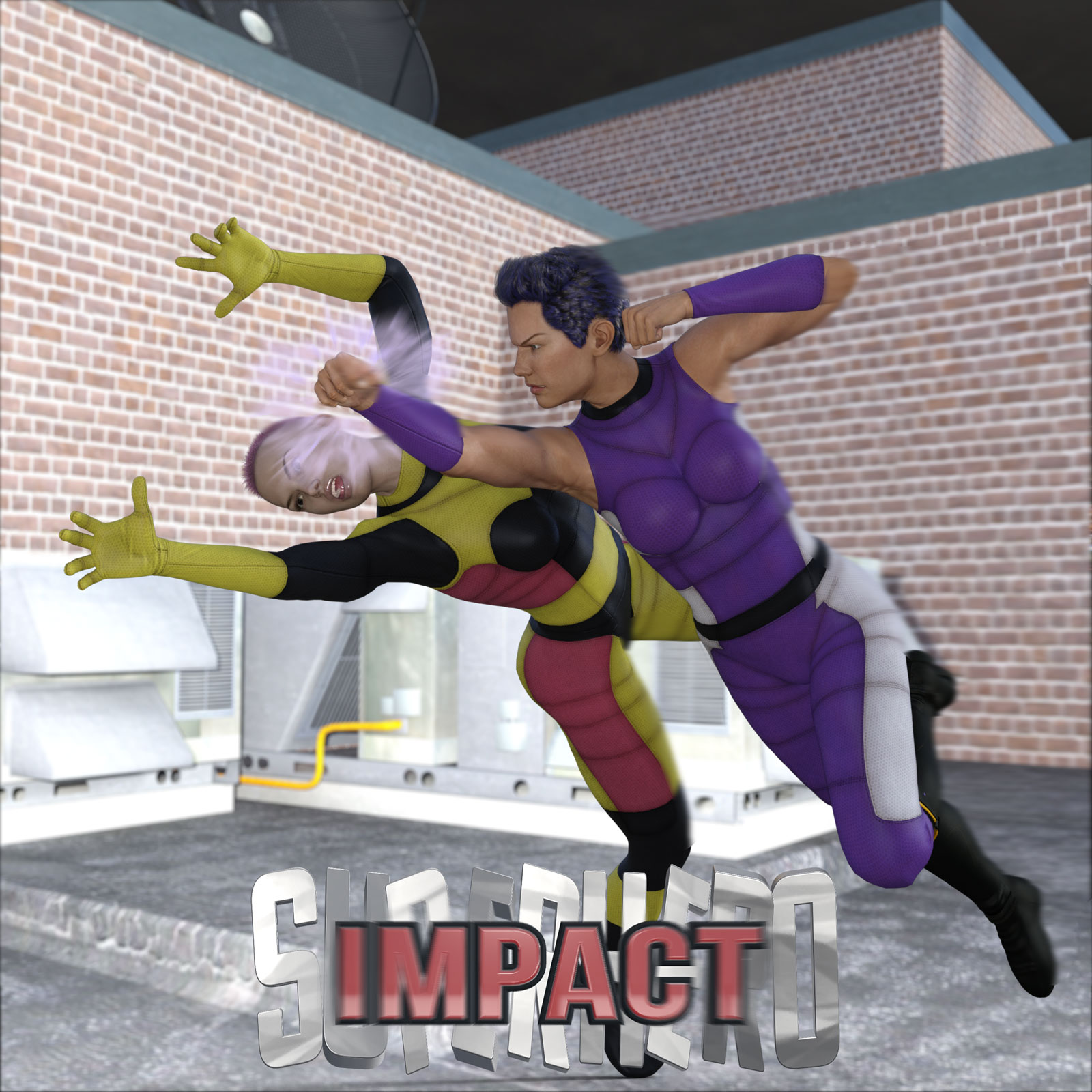 SuperHero Impact for G3F Volume 1 by N/A