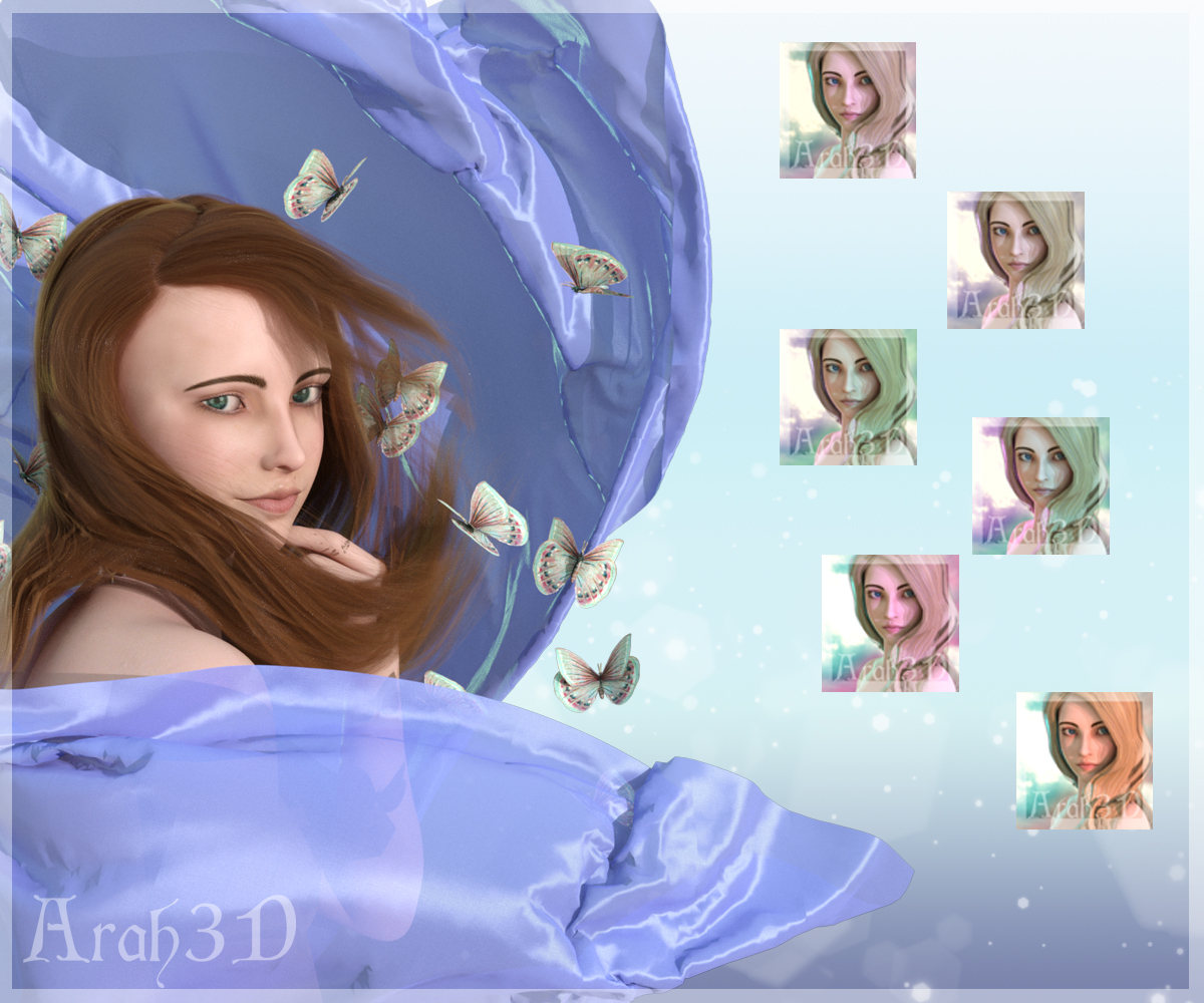 Arah3D Simply Serene Lights for DS Iray by N/A