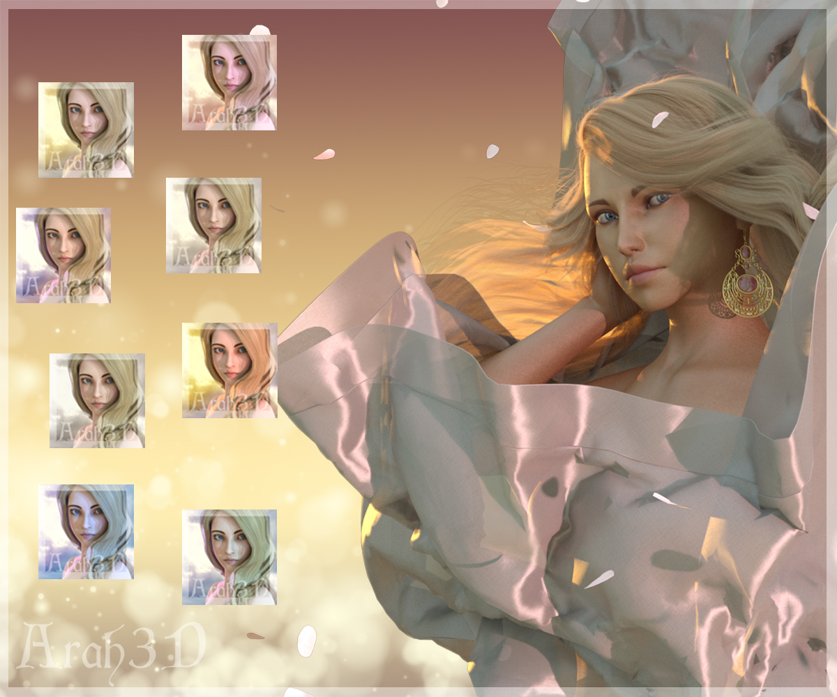 Arah3D Simply Serene Lights for DS Iray by N/A