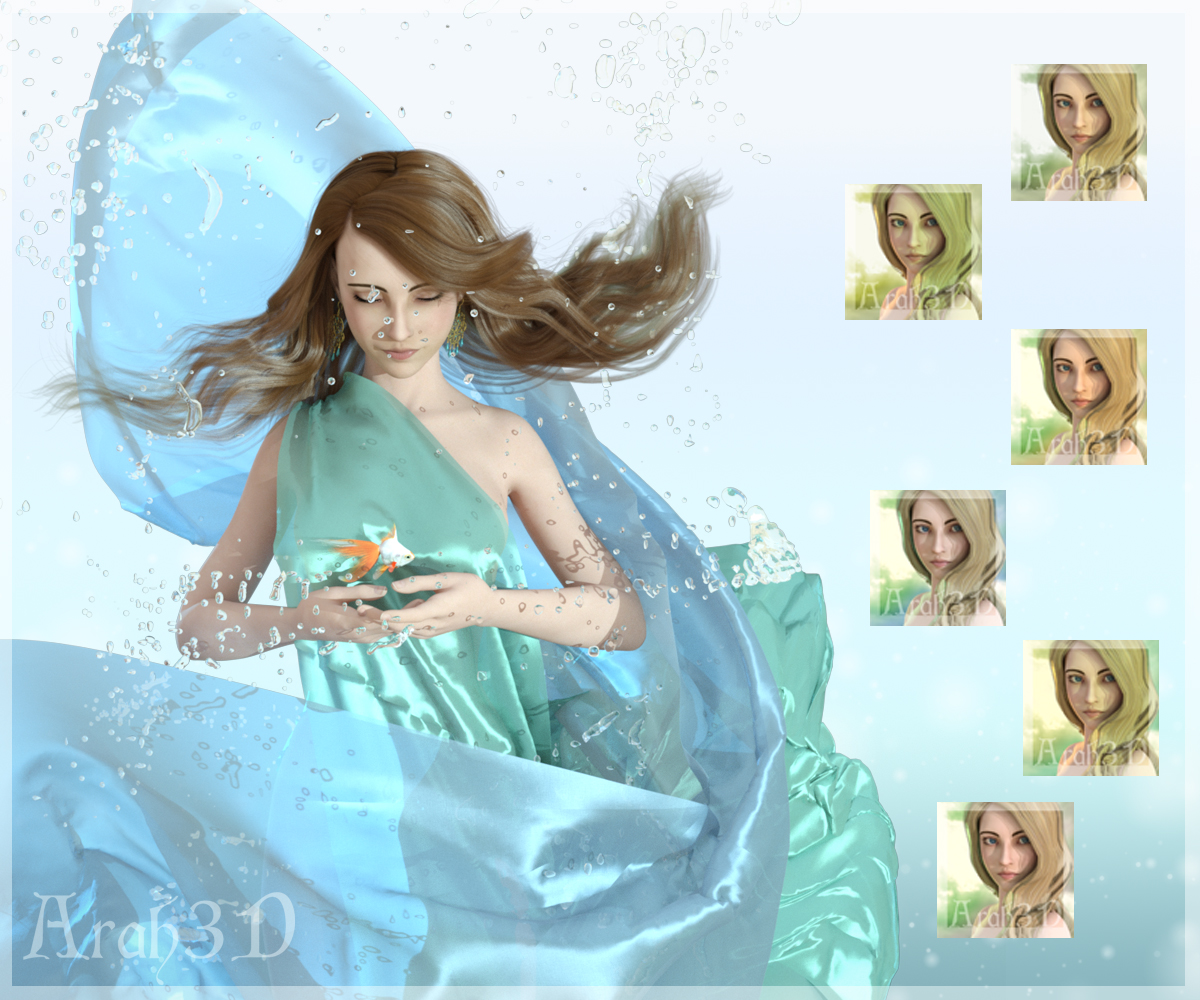 Arah3D Simply Serene Lights for DS Iray by N/A