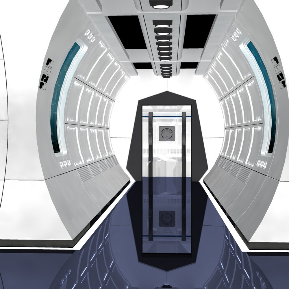 Hallways XI for Poser by N/A