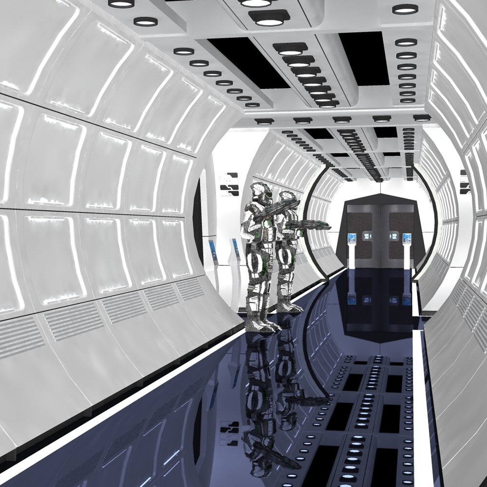 Hallways XI for Poser by N/A