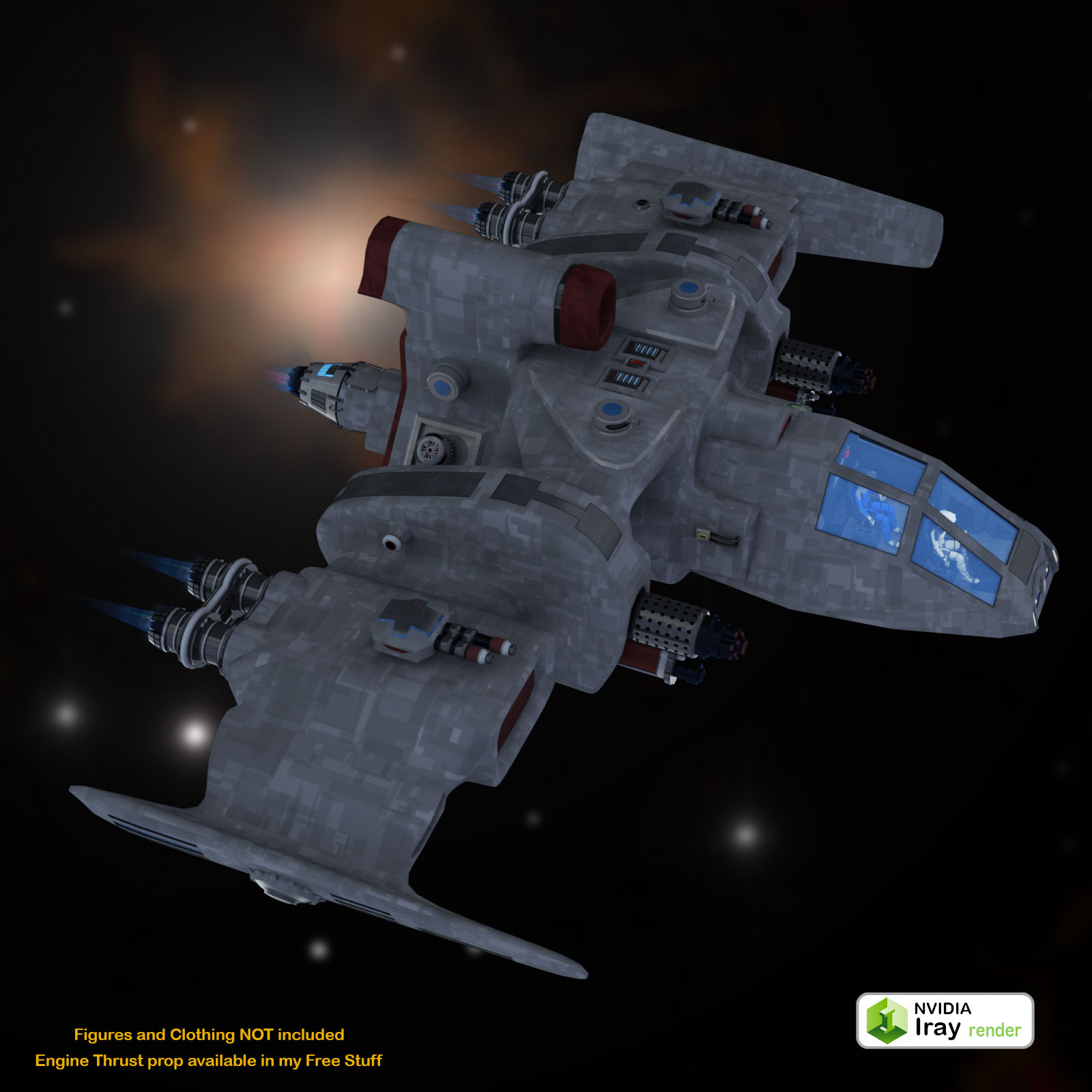 Sci-Fi Craft Hadenman Fighter by N/A