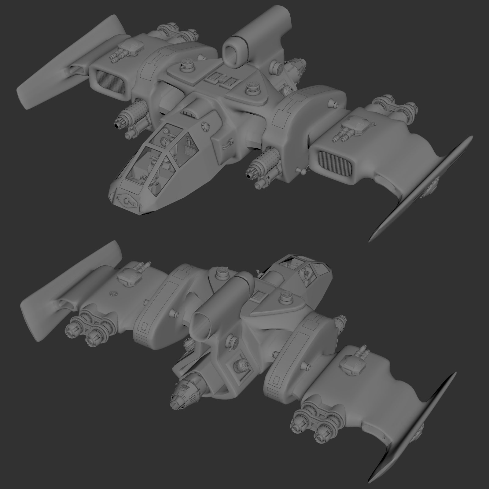 Sci-Fi Craft Hadenman Fighter by N/A