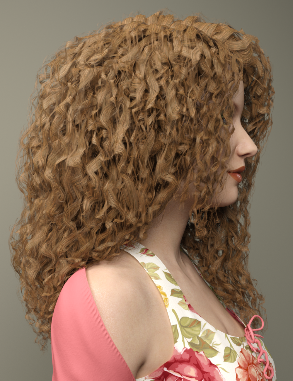 Rosaline Hair for Genesis 3 Female(s) by N/A
