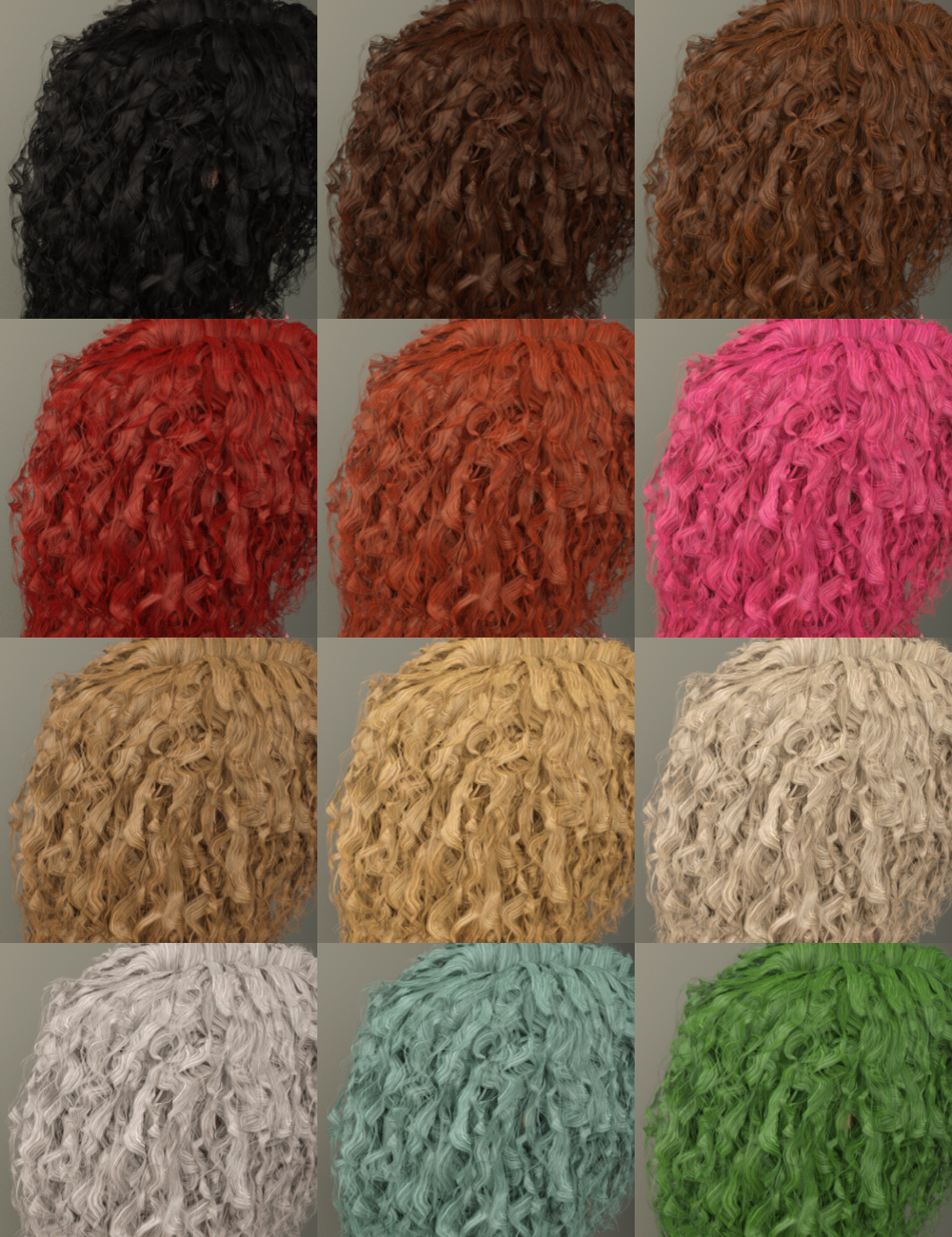 Rosaline Hair for Genesis 3 Female(s) by N/A