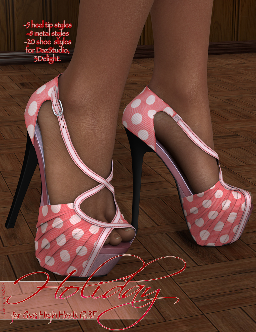 Holiday for Ava High Heels G3F by N/A
