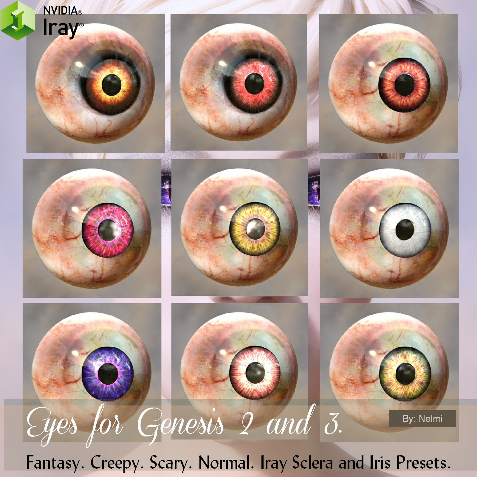 Genesis 2 and 3 Eyes - Iris and Sclera by N/A