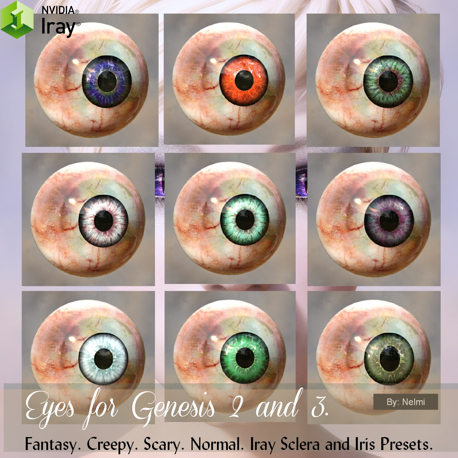 Genesis 2 and 3 Eyes - Iris and Sclera by N/A