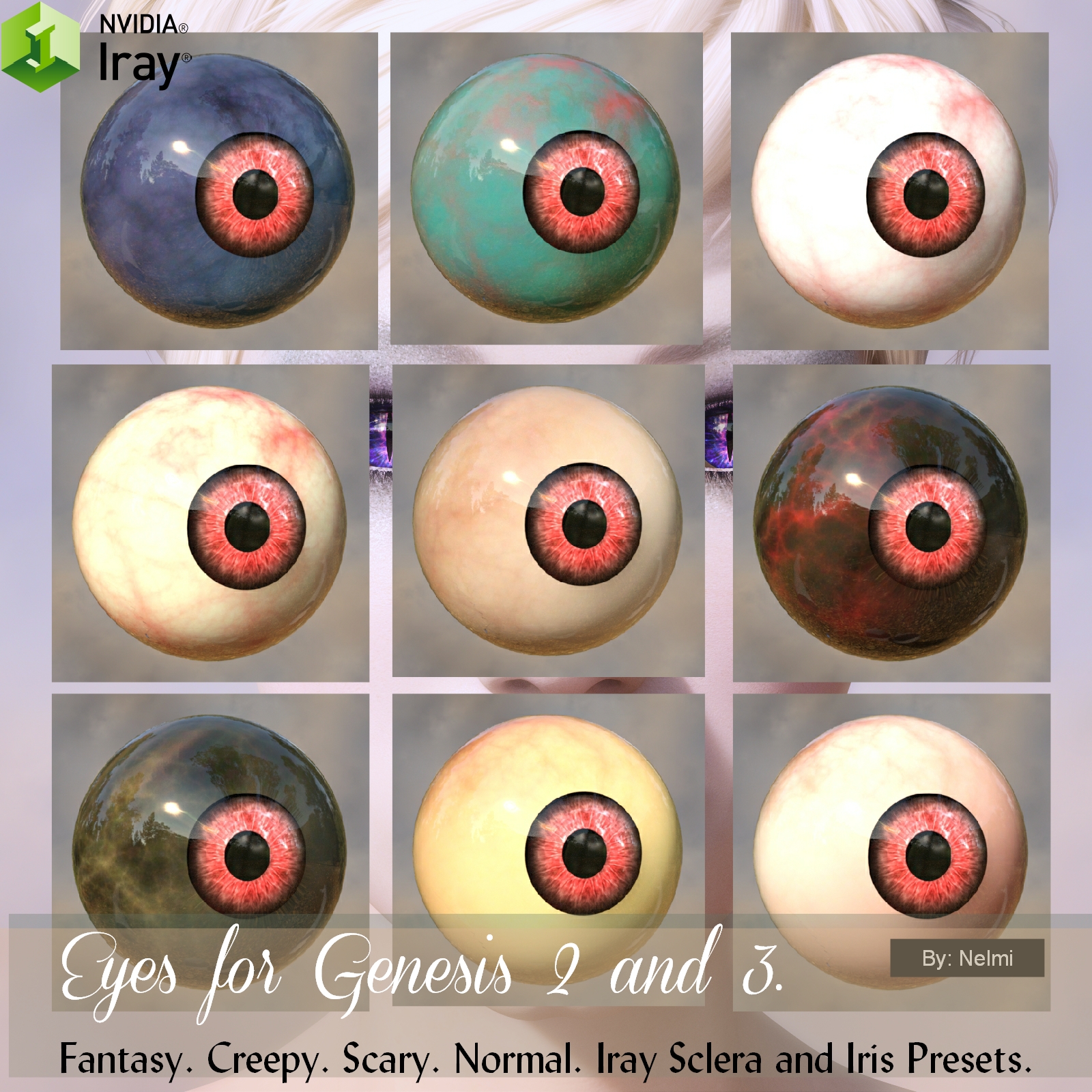 Genesis 2 and 3 Eyes - Iris and Sclera by N/A